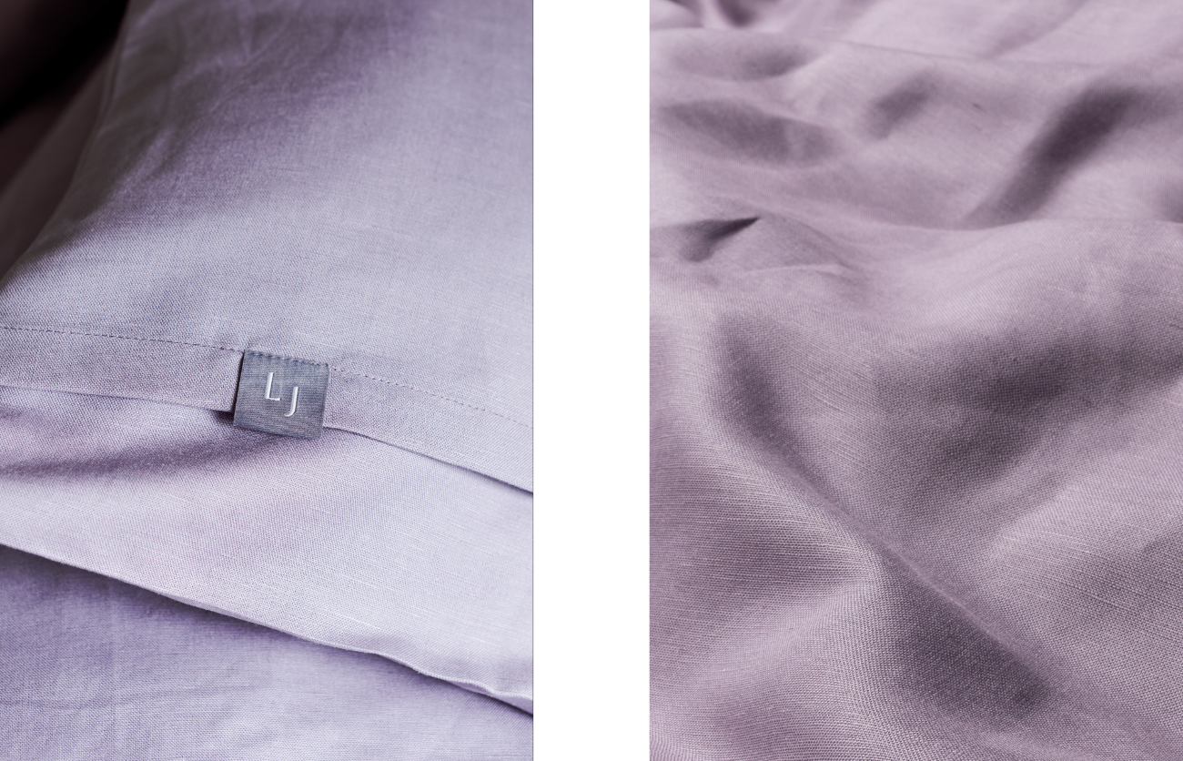 Our linen, Tencel™ Lyocell and cotton blend Gentle Reflection bed linen