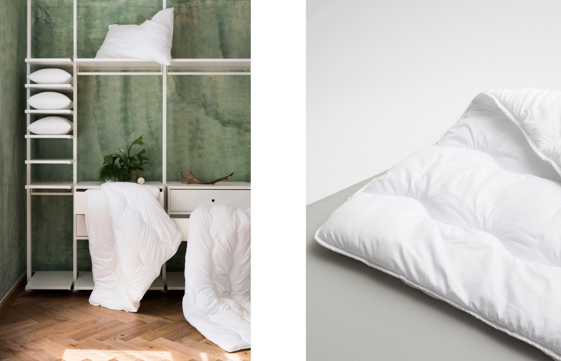   Our Classic Lightweight duvet for warmer months.